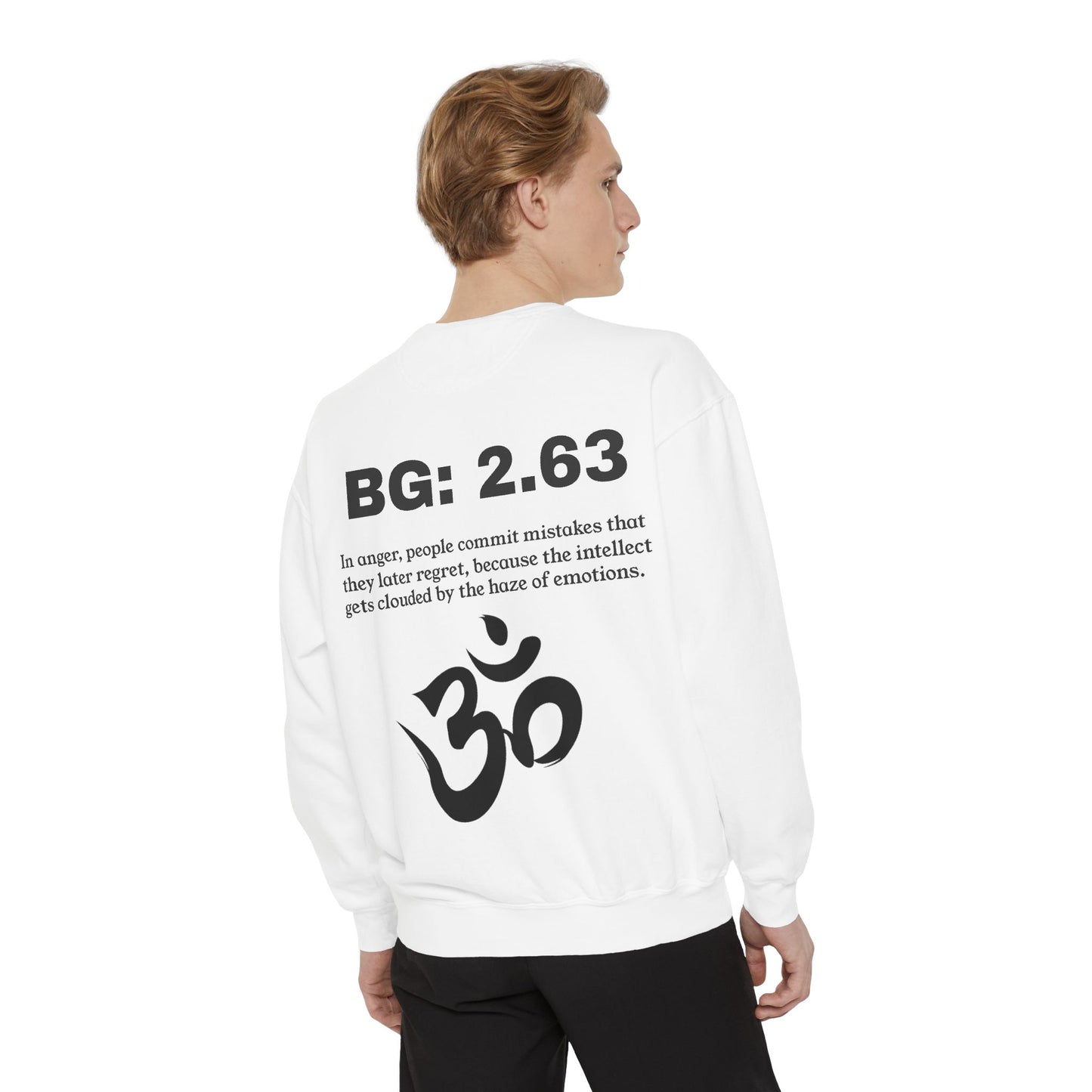 Rasa BG Verse 2.63 Sweatshirt with Om